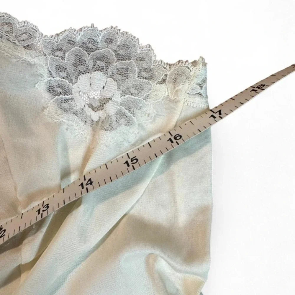 Vintage‎ Aristocraft Cream lace slip dress nightgown size small
